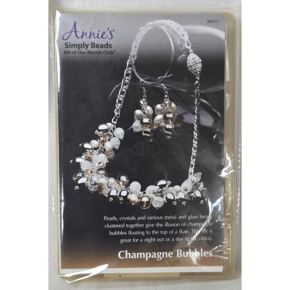 Annie's Simply Beads Kit Of‎ The Month "Champagne Bubbles" BD073 Necklace